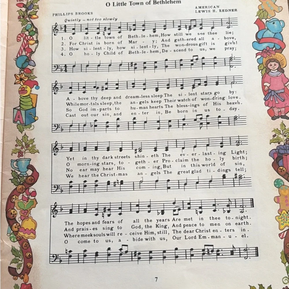 🎄🎼🎹1984 Charming Traditional Christmas Carolers Book w/ Sheet Music VTG - Picture 5 of 10